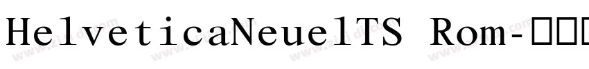 HelveticaNeuelTS Rom字体转换